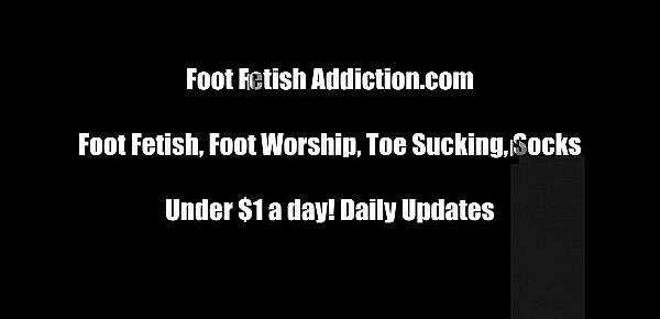  Worship our feet like a good little foot fetish freak